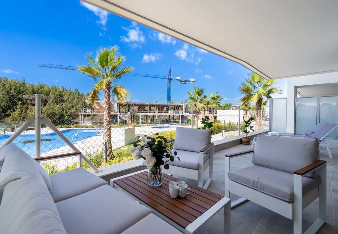 Apartamento en Mijas Pueblo - Modern apartment with lsea & pool views in Mijas